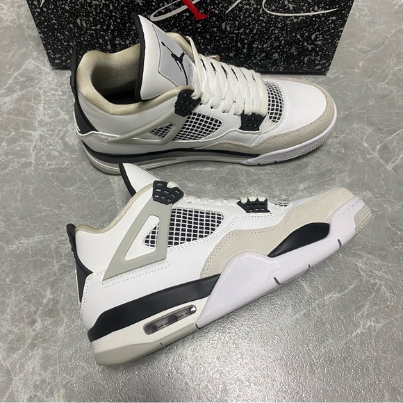 Air Jordan Men’s White and Black Sneakers - Picture 2 of 7